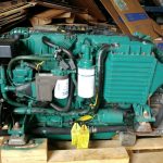 Volvo Penta KAMD44P-B used inboard diesel engine with gearbox